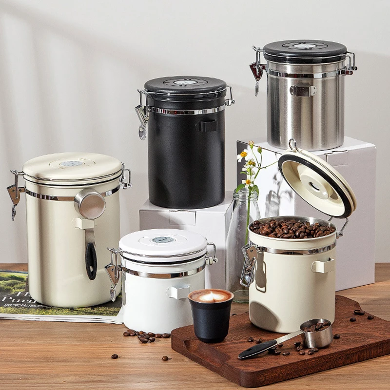Food Storage In Stainless Steel - 304 Paslanmaz Çelik Hava Geçirmez Kapaklı