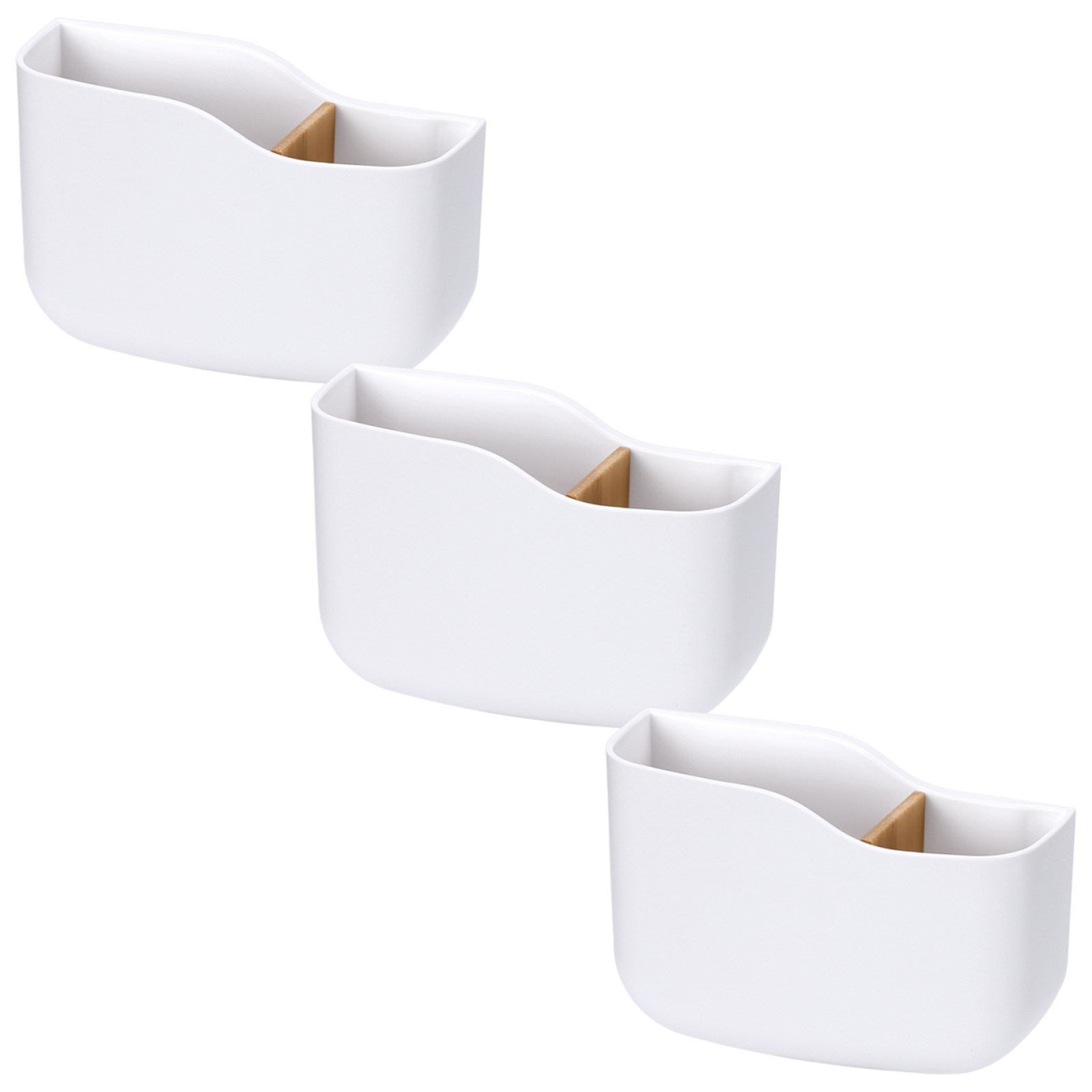 Food Storage And Organizer - 3 Adet Uzaktan Kumanda Tutucu, Duvara