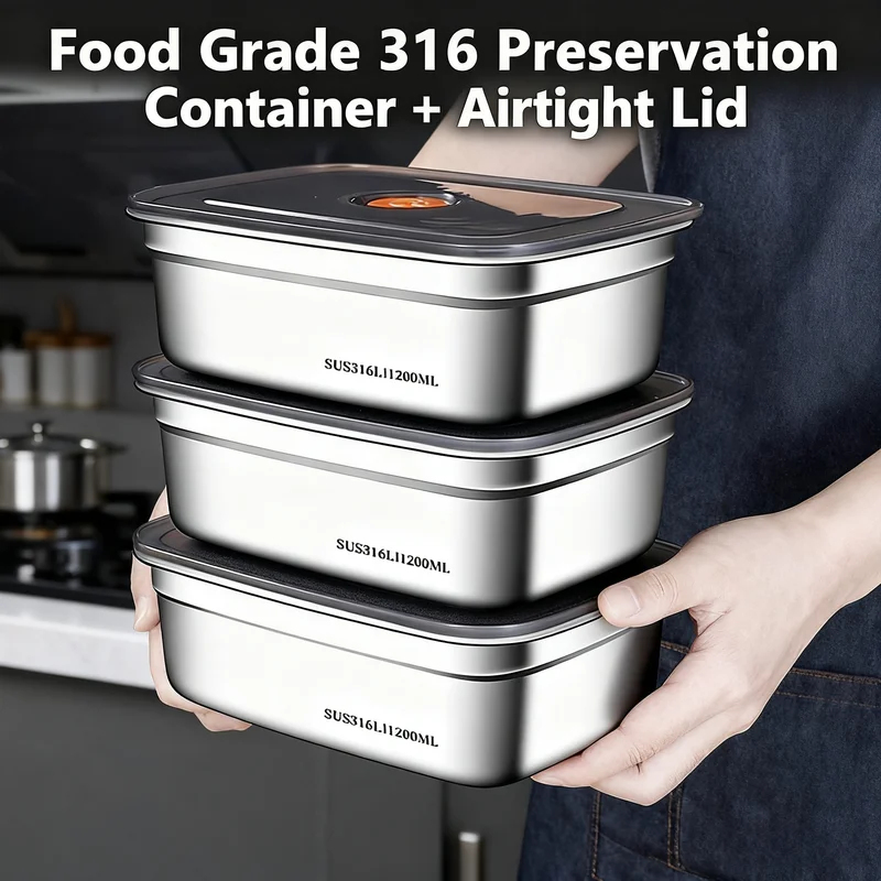 Food Storage Underground - Büyük Kapasiteli Paslanmaz Çelik Sızdırmaz Mühürlü