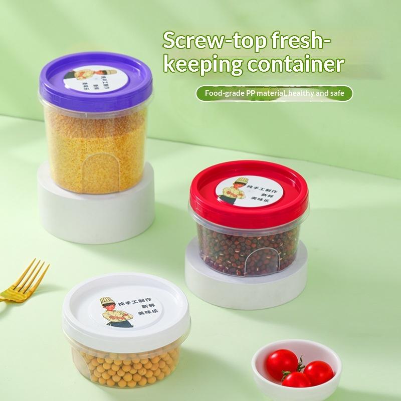 Food Storage Glass Round - 4 Adet Yuvarlak Gıda Saklama Kutusu