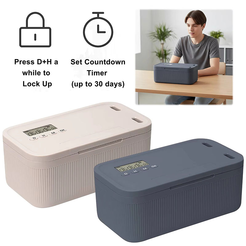 Food Storage Locker - Zamanlayıcılı Kilit Kutusu Telefon Dolabı Zaman