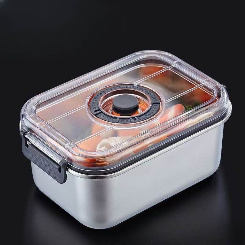 Food Storage Underground - Paslanmaz Çelik Vakumlu Gıda Saklama Kabı,