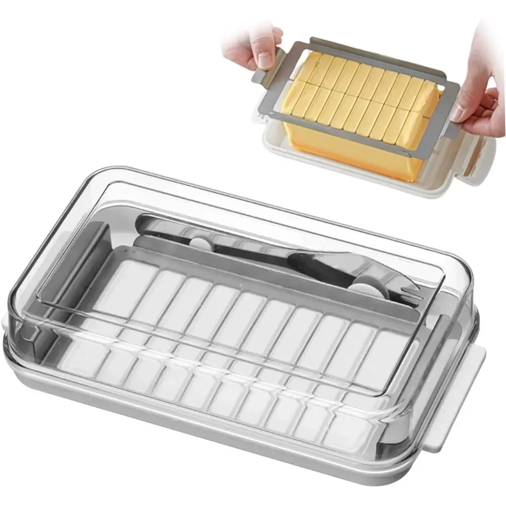 Food Storage Airtight - Tereyağı Saklama Kutusu 2'si 1 Arada