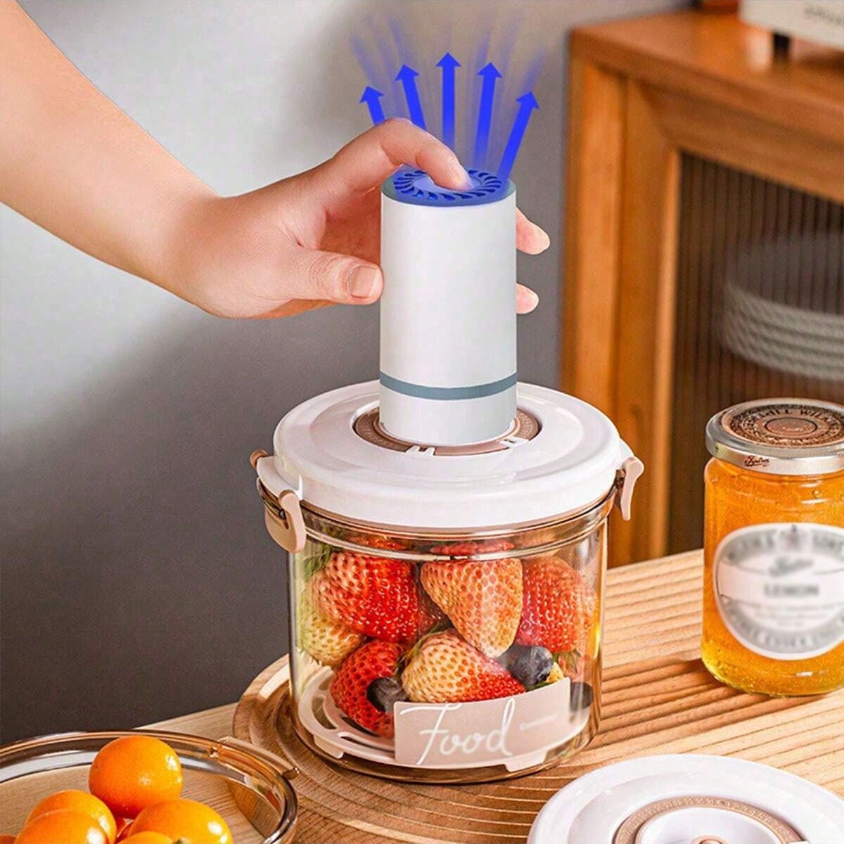 Food Storage Vacuum - 1 Mutfak Gıda Sınıfı Vakumlu Kap,