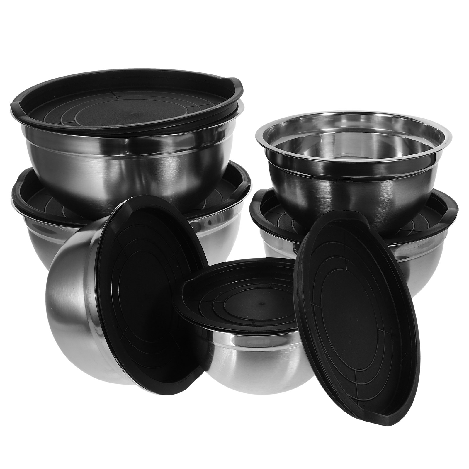 Food Storage In Stainless Steel - 1 Takım İstiflenebilir, İç İçe Geçirilebilen