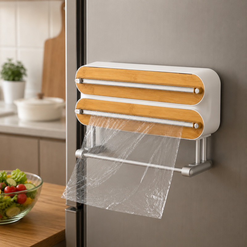Food Storage Dispenser - Manyetik Gıda Sarma Kesici Dağıtıcı Streç