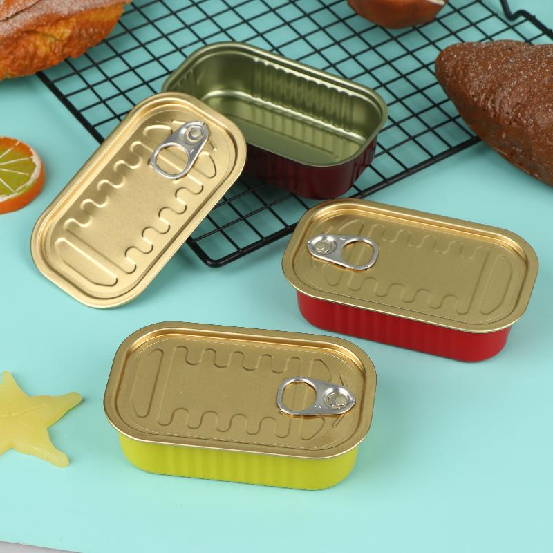 Food Storage And Organizer - 2 Adet Boş Mini Teneke Kutu,