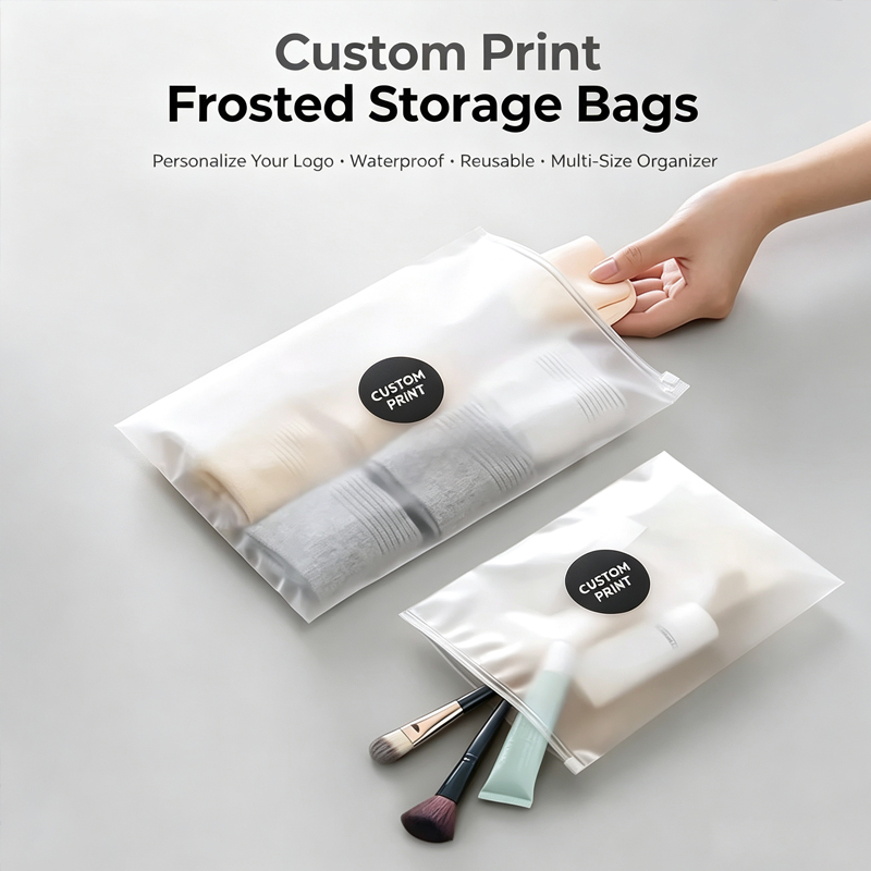 Food Storage Of Plants - Özel Logo Baskılı Buzlu Fermuarlı Çantalar,