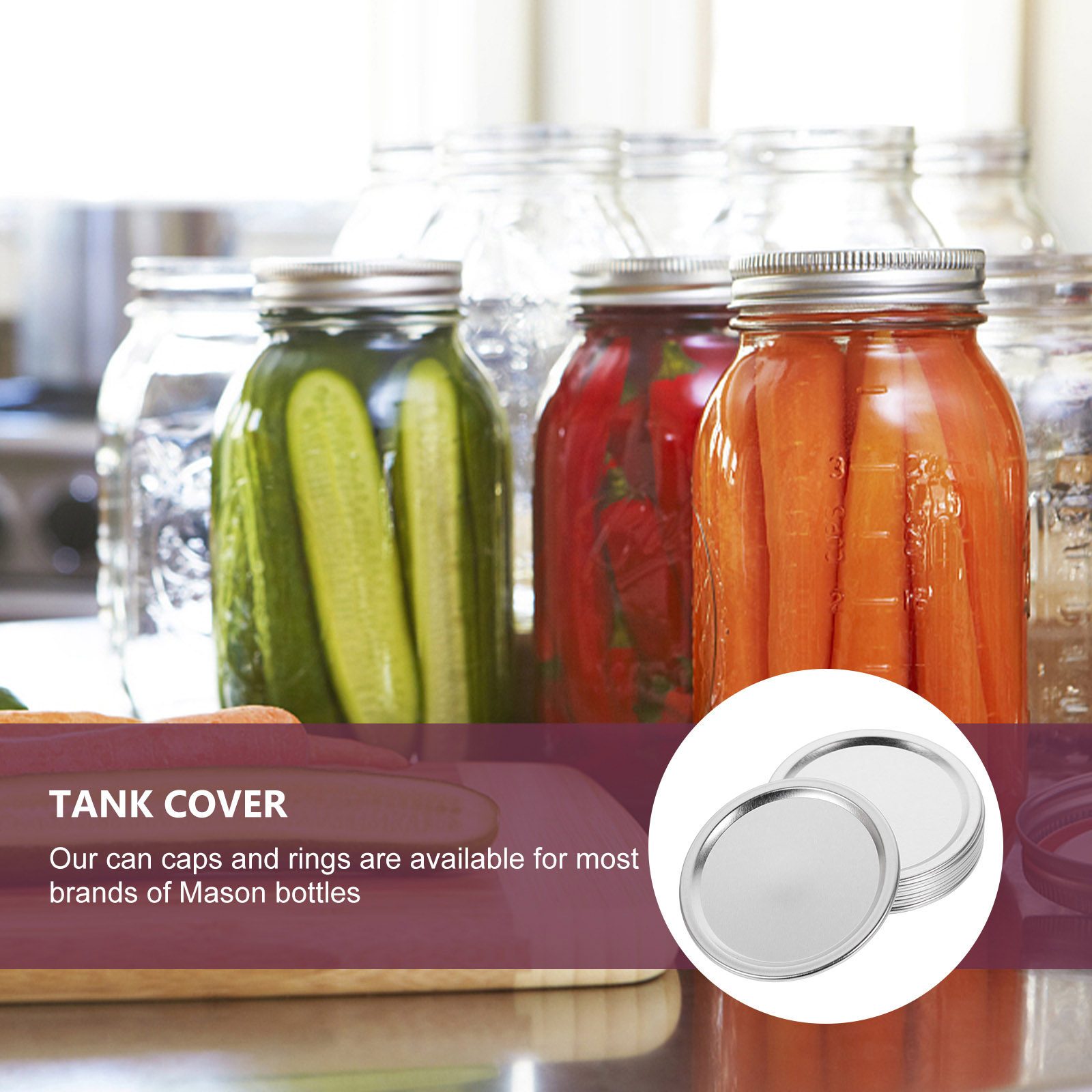 20 Adet Metal Kavanoz Kapaklar - Food Storage Airtight incelemesi ve fiyatı