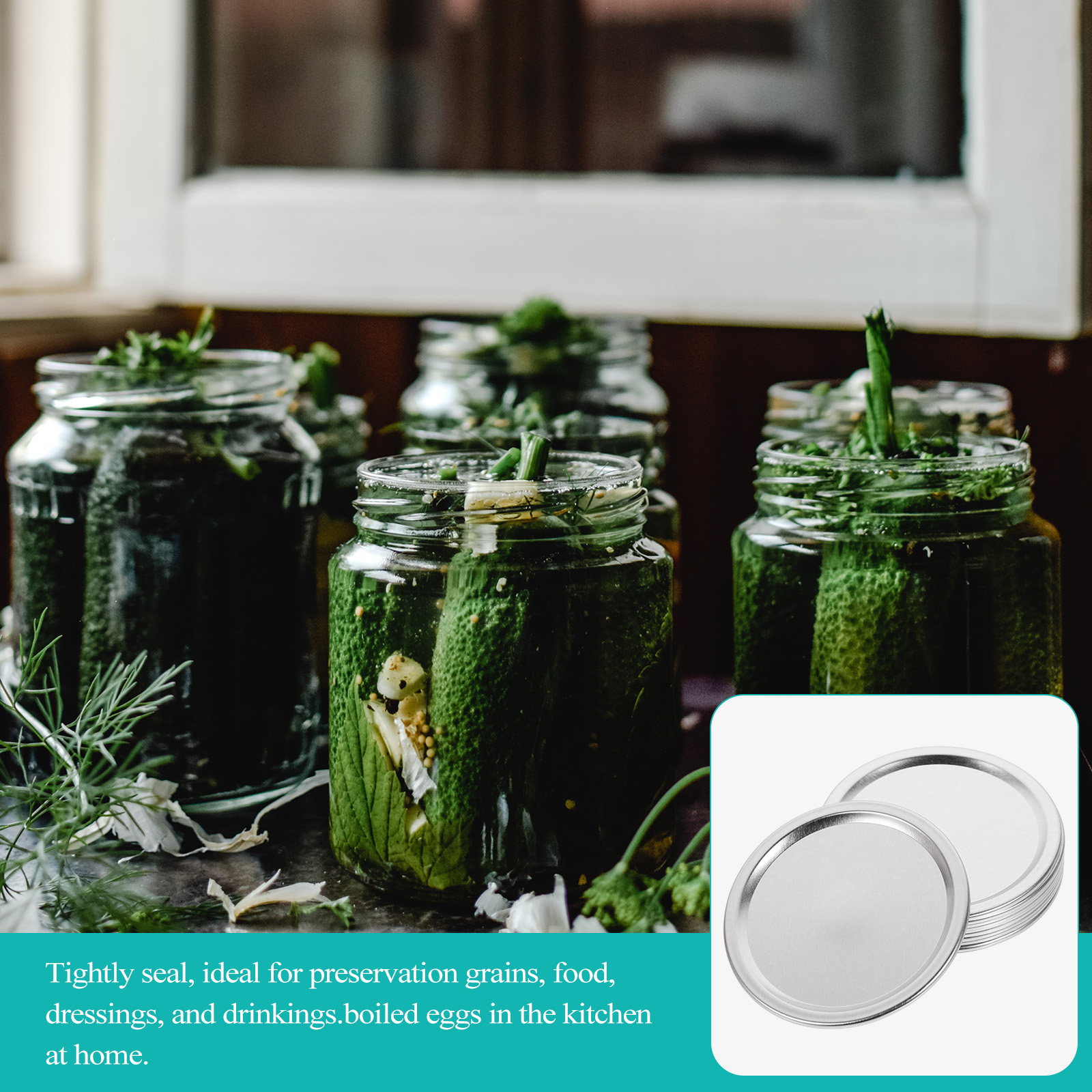 20 Adet Metal Kavanoz Kapaklar - Food Storage Airtight incelemesi ve fiyatı
