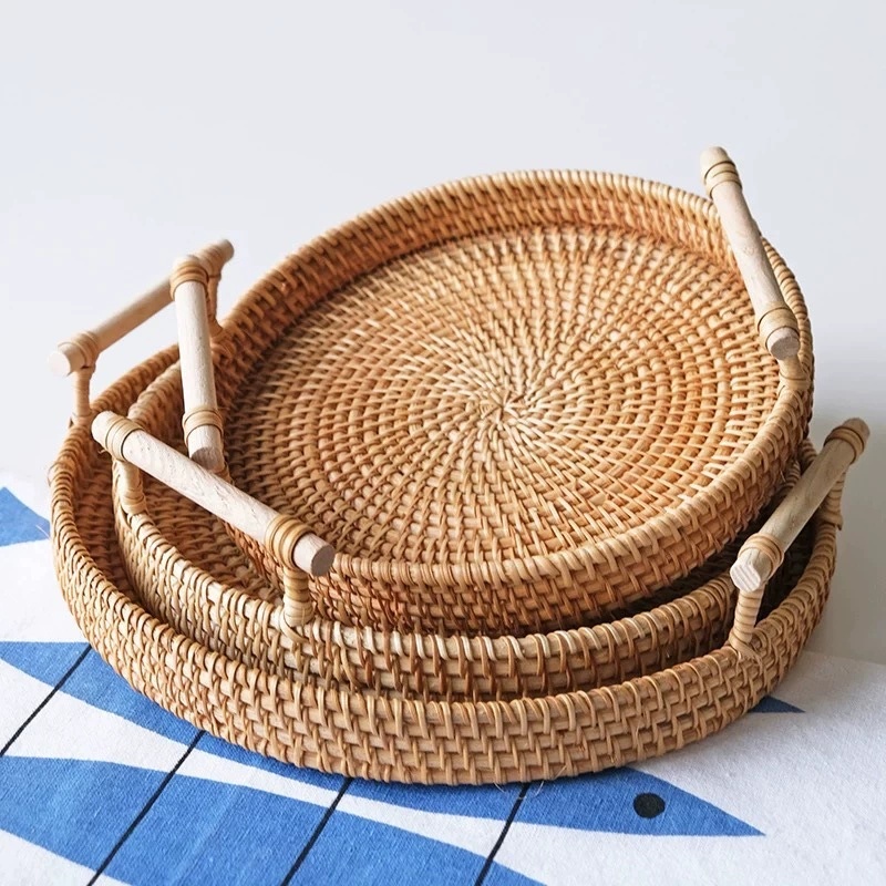 El yapımı Rattan Tepsi ve Yiye - Food Storage Of Plants incelemesi ve fiyatı