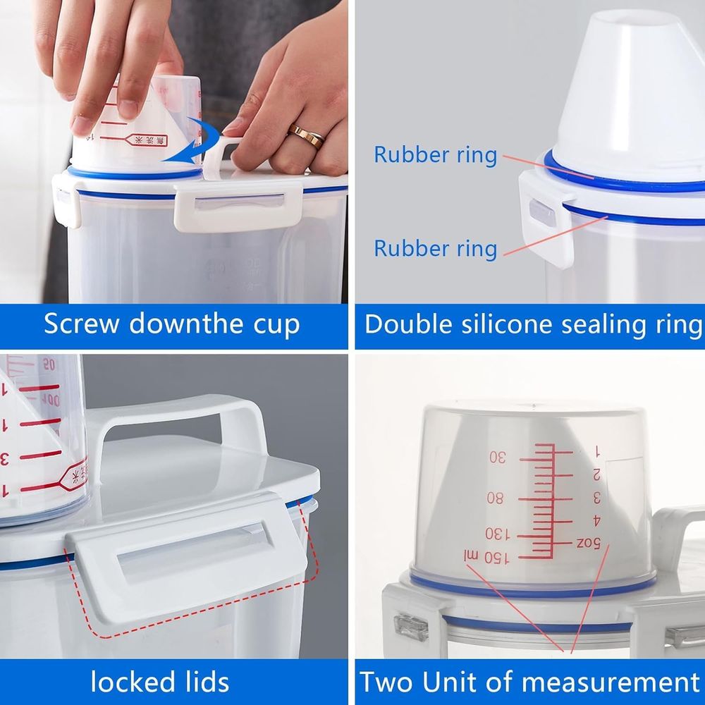 5.5 Lbs Pirinç Hava Geçirmez K - Food Storage Dispenser incelemesi ve fiyatı