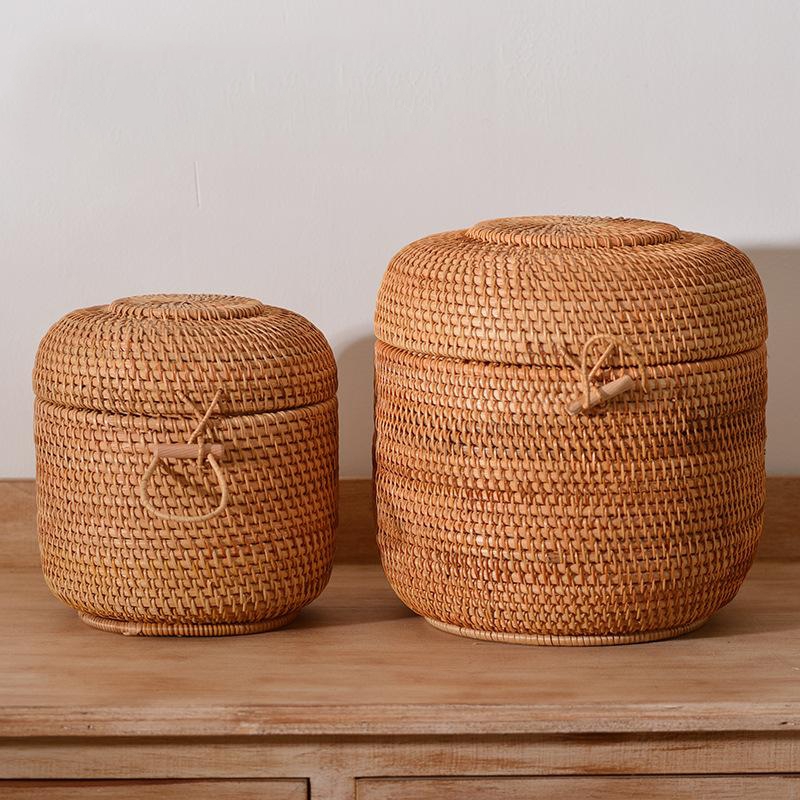 Handwoven Rattan çay saklama k - Food Storage Underground incelemesi ve fiyatı