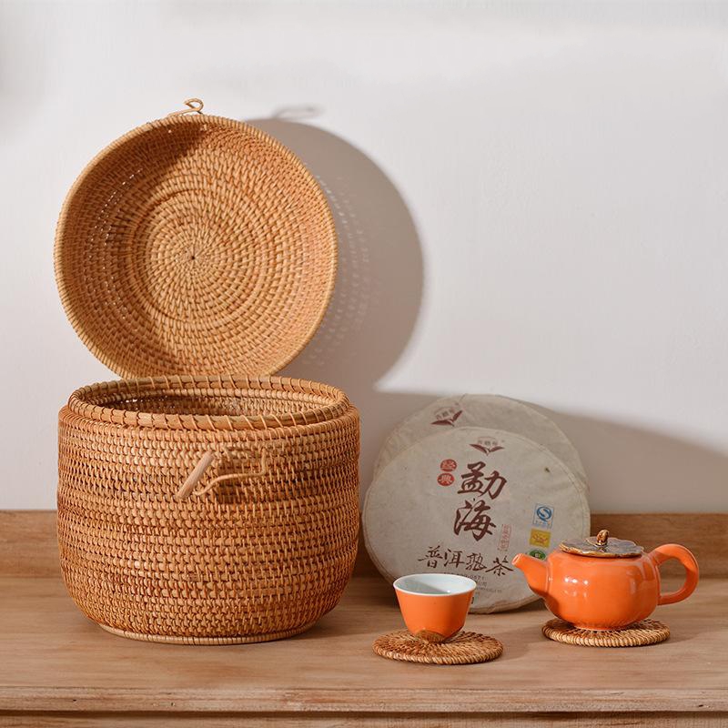 Handwoven Rattan çay saklama k - Food Storage Underground incelemesi ve fiyatı