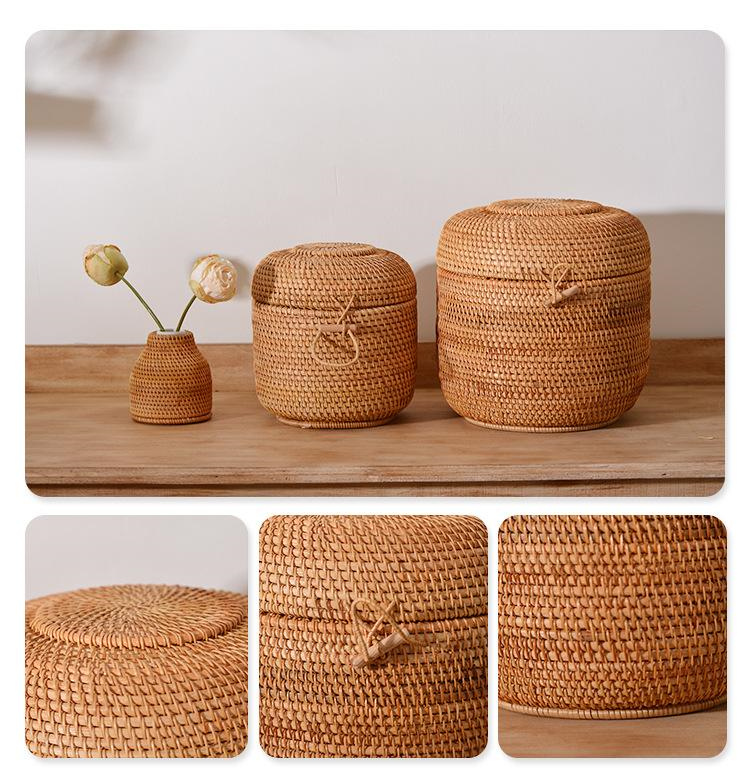 Handwoven Rattan çay saklama k - Food Storage Underground incelemesi ve fiyatı