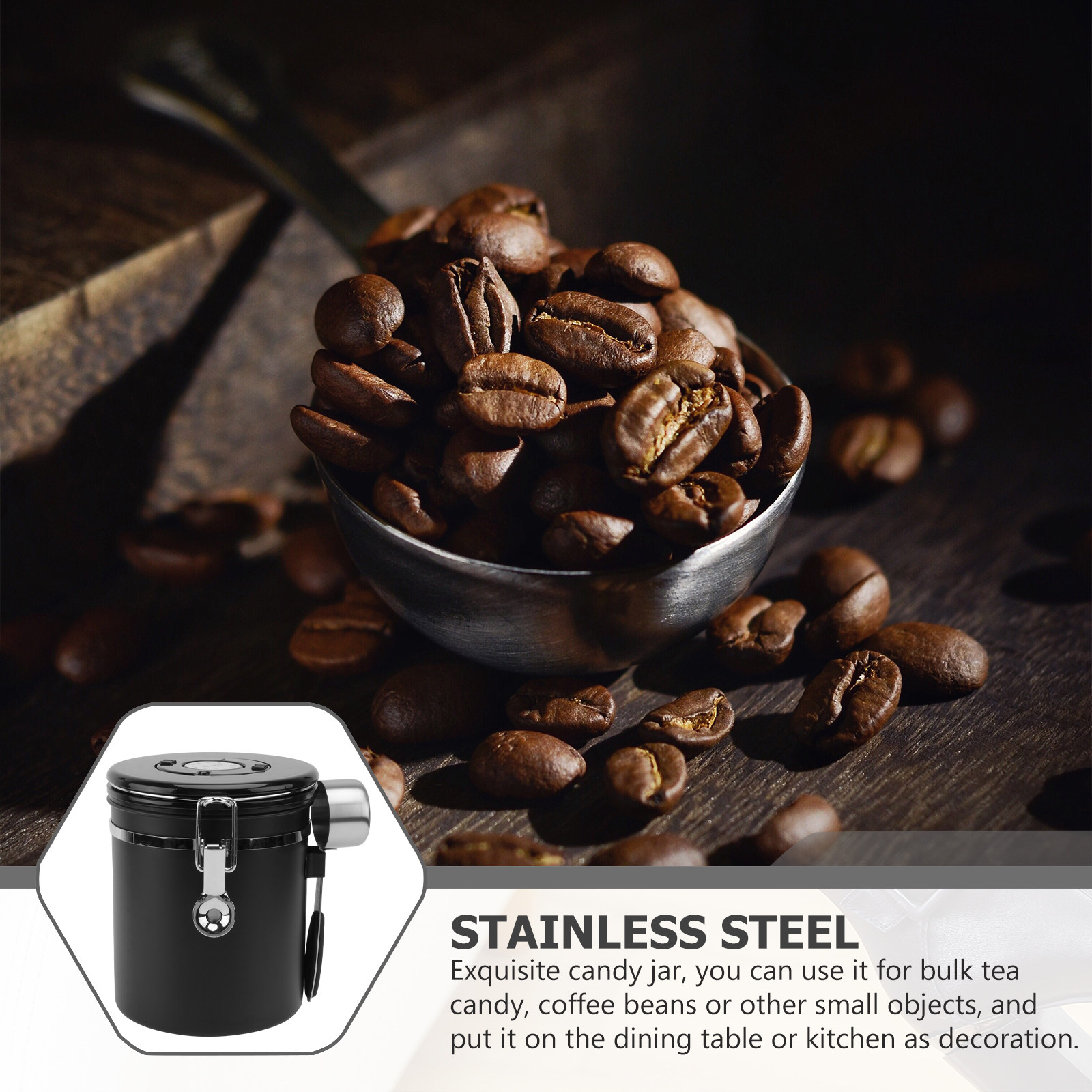 1 Adet Kahve Çekirdeği Saklama - Food Storage In Stainless Steel incelemesi ve fiyatı