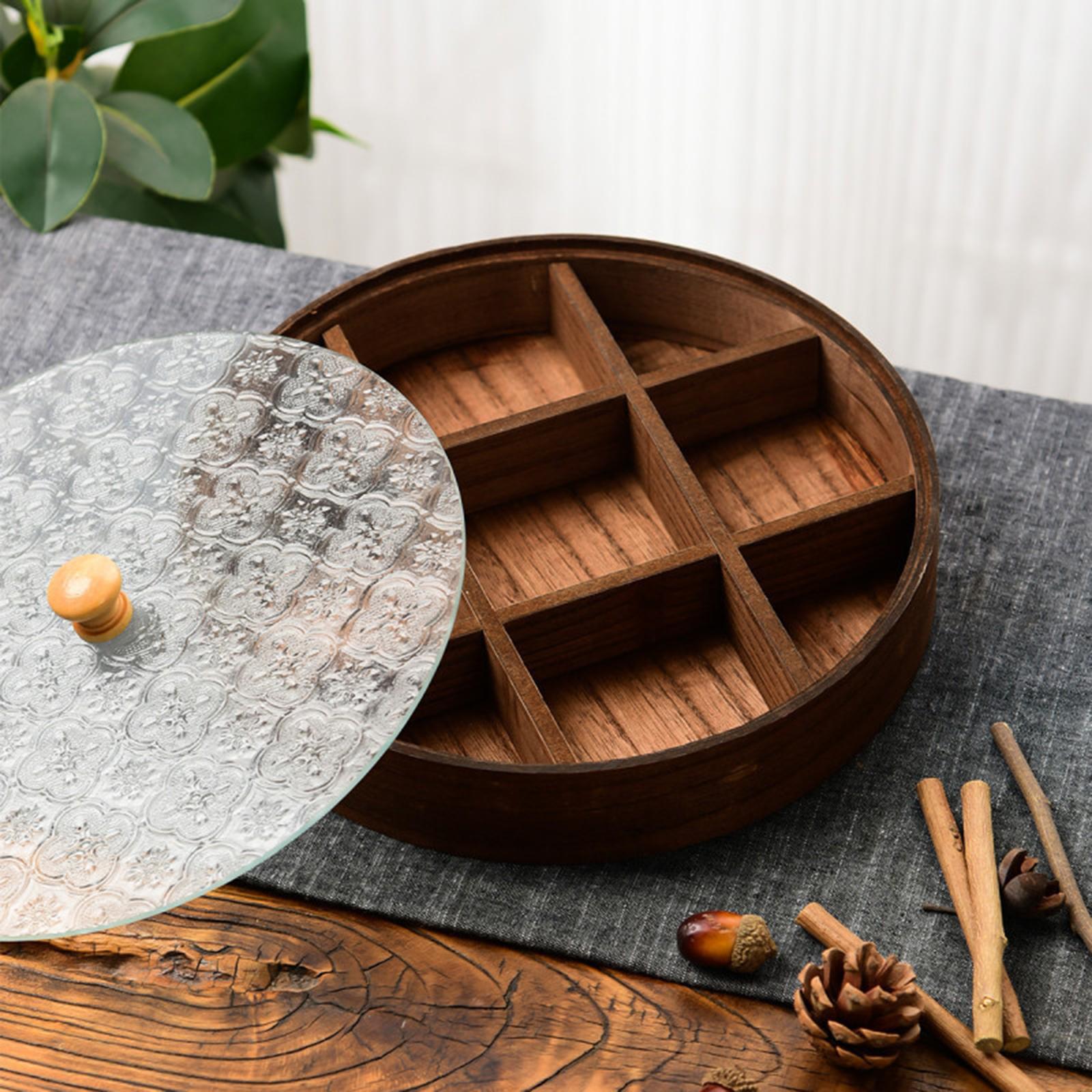 Bölmeli Servis Tepsisi, Ahşap  - Food Storage Glass Round incelemesi ve fiyatı