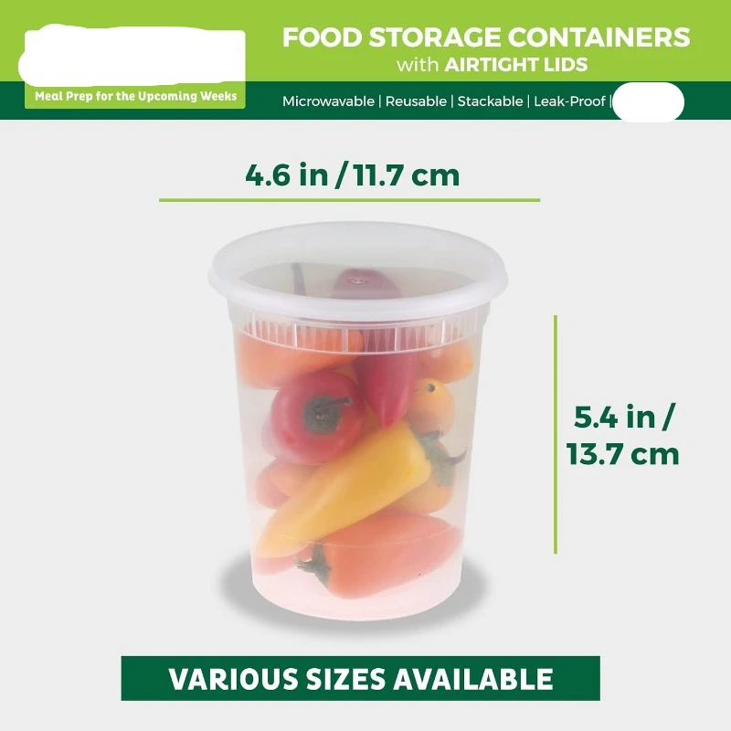 [24 Set] 8oz-32 Oz plastik Del - Food Storage Ideas incelemesi ve fiyatı
