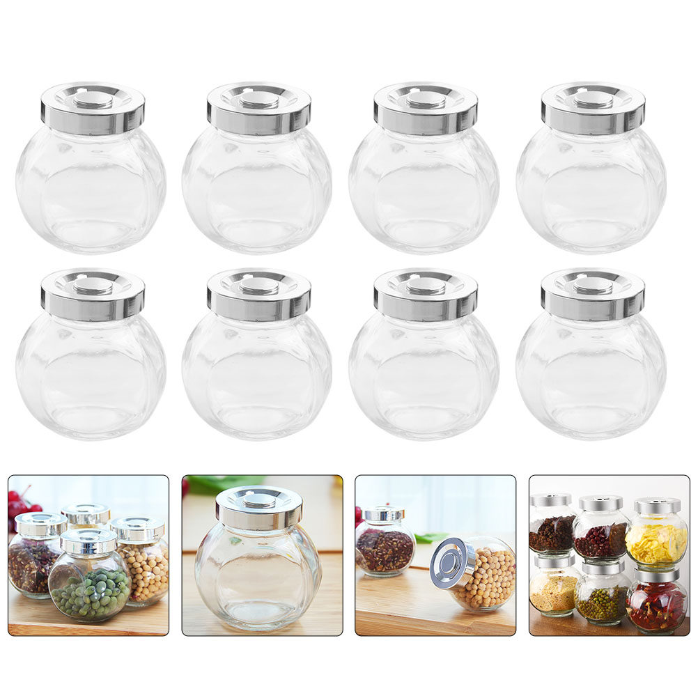 8 Adet Cam Kapaklı, Hava Geçir - Food Storage Airtight incelemesi ve fiyatı