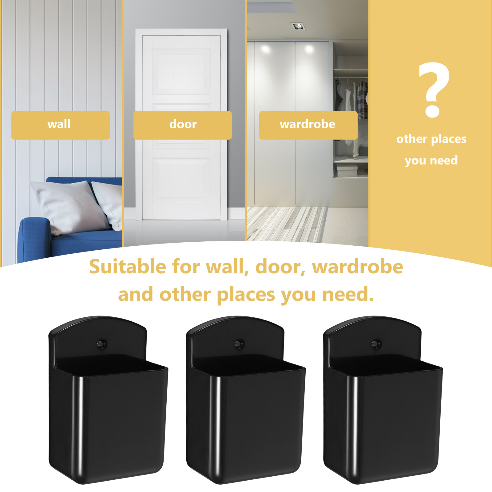 3 Adet Duvar Tipi Uzaktan Kuma - Food Storage And Organizer incelemesi ve fiyatı